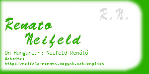 renato neifeld business card