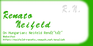 renato neifeld business card